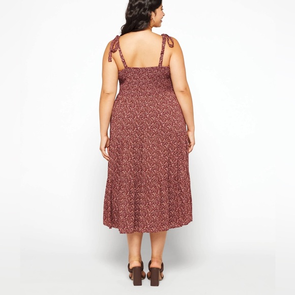 Madewell Lucie Tie-Strap Tiered Midi Dress in Florentine Floral - Picture 3 of 13